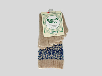 Merino Cashmere Snowflakes Zehensocken